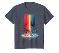 Star Trek The Motion Picture Poster T-Shirt, Enfant, Bleu Chiné, 8 Ans