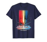 Star Trek The Motion Picture Poster T-Shirt, Homme, Bleu Marine, M