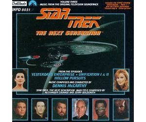 Star Trek - The Next Generation: Music From The Original Television Soundtrack, Volume Three (Yesterday's Enterprise, Unification, Hollow Pursuit) Soundtrack Edition by Dennis McCarthy, McCarthy, Dennis (1992) Audio CD
