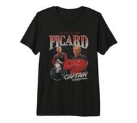 Star Trek The Next Generation Picard Homage T-Shirt Haut de Gamme