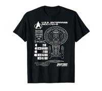 Star Trek: The Next Generation U.S.S. Enterprise Chart T-Shirt