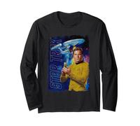 Star Trek The Original Series Kirk and Enterprise Poster Manche Longue