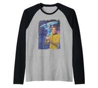 Star Trek The Original Series Kirk and Enterprise Poster Manche Raglan