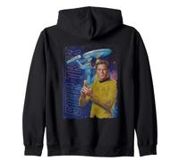Star Trek The Original Series Kirk and Enterprise Poster Sweat à Capuche