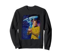 Star Trek The Original Series Kirk and Enterprise Poster Sweatshirt