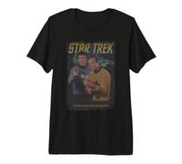 Star Trek The Original Series Retro Spock and Kirk T-Shirt Haut de Gamme