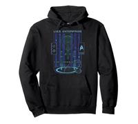 Star Trek: The Original Series U.S.S. Enterprise Neon Art Sweat à Capuche