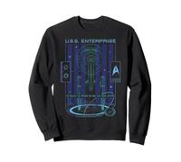 Star Trek: The Original Series U.S.S. Enterprise Neon Art Sweatshirt