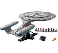 LEGO Icons Star Trek: U.S.S. Enterprise NCC-1701-D - Set Adulte - Maquette & Décoration - 2 Mini-Navettes, Fonction Séparation & 9 Minifigurines Dont Jean-Luc Picard & William Riker - Cadeau 10356