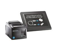 Star TSP 143IIIU futurePRNT - Imprimante de reçus - deux couleurs (monochrome) - thermique direct - Rouleau (8 cm) - 203 dpi - jusqu'à 250 mm/sec - USB 2.0 - outil de coupe - gris charbon