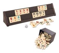 STAR V.I.P - Jeu d'Okey en bois lourd - Ensemble de Rummy VIP - 108 pièces - Pour tous âges - 6 joueurs - Joker wild card - 2014