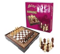 STAR VIP Pearl L Jeu D’Échecs En Bois De Luxe Avec Boîte De Rangement