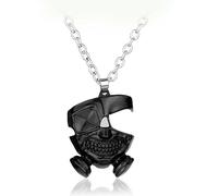 Star.W Anime Tokyo Ghoul Keychains Terror Ghost Face Alloy Pendentif KeyRing Halloween Holder Trinket