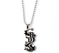 Star.W Anime Tokyo Revengers Collier Hinata Tachibana Manjiro Sano Collier en Acier Inoxydable Hommes Femmes Tour de Cou Perle chaîne Bijoux