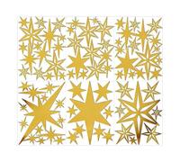 Star Wall Decals - 3D Acrylic 78 Pieces Removable Ornament | 21 x 16 x 1 cm Wall Decor Stickers | For Ceiling Bedroom Study Room Living Room Christmas Dormitory Apartment Holiday Birthday Party