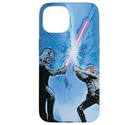Star War The Empire Strikes Back Sabre Laser Battle Bleu Coque pour iPhone 15