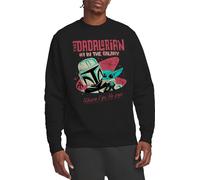 Star Wars - "#1 Dadalorian Where I Go" Sweat-shirt pour homme/femme unie TV21133 (L) (Noir)