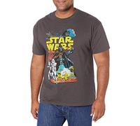 STAR WARS Rebel T-Shirt Graphique Classique Chemise, Charbon, Taille L Homme