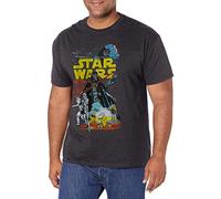 STAR WARS Rebel T-Shirt Graphique Classique Chemise, Gris Anthracite chiné, Taille L Homme