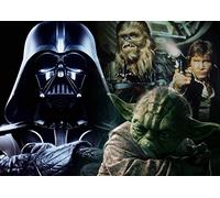 Star Wars #5 Affiche A4 sans cadre Space Opera Cinéma Star Star Poster Galaxie Planètes Yoda Dark Vador Photo Photo Décoration murale Réimpression