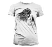 Star Wars 8 The Last Jedi - T-Shirt Chewbacca With Porg - Girly (Xl)
