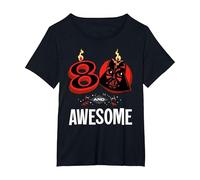 Star Wars 80th Birthday Party 80 and Awesome Darth Vader T-Shirt, Femme Grandes Tailles, Noir, 3X