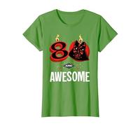 Star Wars 80th Birthday Party 80 and Awesome Darth Vader T-Shirt, Femme, Herbe, S
