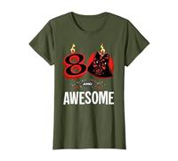Star Wars 80th Birthday Party 80 and Awesome Darth Vader T-Shirt, Femme, Olive, XS