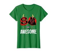 Star Wars 80th Birthday Party 80 and Awesome Darth Vader T-Shirt, Femme, Vert Kelly, XXL