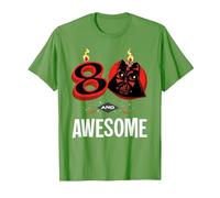 Star Wars 80th Birthday Party 80 and Awesome Darth Vader T-Shirt, Homme, Herbe, M