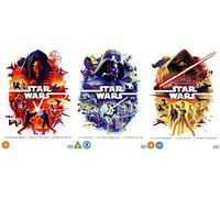 Star Wars 9 Films Set Collection DVD - Star wars - Phantom Of Menace, Attack Of Clones, Revenge Of Sith, A New Hope, Empire Strikes Back, Return of Jedi, Force Awakens, Jedi, Rise Of Skywalker DVD