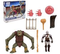 Star Wars ActionVerse The Mandalorian Mando Contre créature, Figurines Mandalorien et Savrip mantellien, Jouets pour Enfants, dès 4 Ans