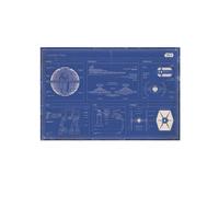 Star Wars Affiche 61x91.5cm 61x91.4cm Grand Sticker Impérial Flotte Plan Neuf