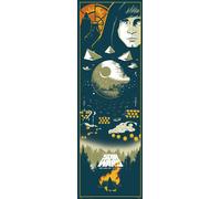 Star Wars - Affiches de porte - Episode 6 - Vaisseaux spatiaux + 1 paquet de tesa Powerstrips® - Contenu 20 pièces