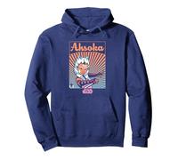 Star Wars Ahsoka Rays Sweat à Capuche, Unisexe pour Adultes, Bleu Marine, S