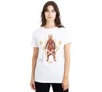 Star Wars Ahsoka The Warrior Ladies T Shirt, White, Blanc, S Femme