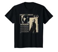 Star Wars Andor Join The Rebellion Cassian Vintage Poster T-Shirt, Enfant, Noir, 6 Ans