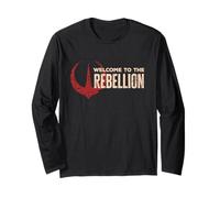 Star Wars Andor "Welcome to the Rebellion" Quote Rebel Logo Manche Longue