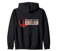 Star Wars Andor "Welcome to the Rebellion" Quote Rebel Logo Sweat à Capuche