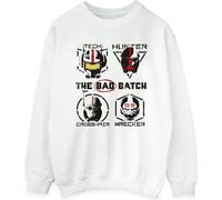 Star Wars : Bad Batch - "Clone Force 99" Sweat-shirt pour femme BI47804 (S) (Blanc)