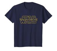 Star Wars Basic Logo Yellow T-Shirt, Enfant, Bleu Marine, 3 Ans
