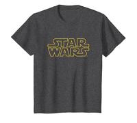 Star Wars Basic Logo Yellow T-Shirt, Enfant, Chiné Foncé, 2 Ans