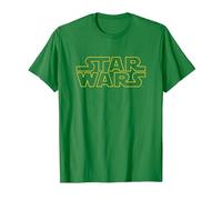 Star Wars Basic Logo Yellow T-Shirt, Homme, Vert Kelly, XL