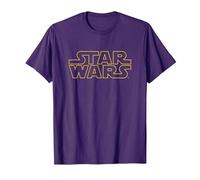 Star Wars Basic Logo Yellow T-Shirt, Homme, Violet, XL