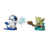 Star Wars Battle Bobblers - Pack de 2 Figurines à accrocher R2-D2 vs Yoda - Jouet