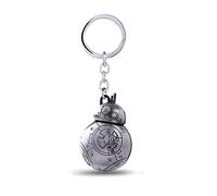 Star Wars BB-8 Porte-clés en argent brossé Motif robot