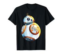 Star Wars BB-8 Vibrant Portrait Black Background T-Shirt