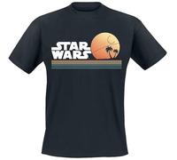 Star Wars Beach Club Homme T-Shirt Manches Courtes Noir 5XL 100% Coton Regular/Coupe Standard