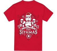 Star Wars - "Beginning To Look A Lot Like Sithmus" T-shirt pour homme - design de Noël TV3664 (3XL) (Rouge)