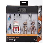 Star Wars The Black Series, Pack de 4 Figurines de Collection R5-D4, BD-72 et droïdes Pit de 15 cm, The Mandalorian